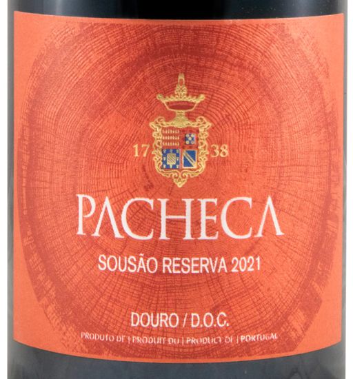 2021 Pacheca Sousão Reserva red