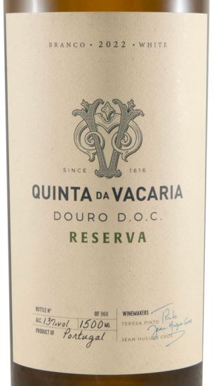 2022 Quinta da Vacaria Reserva branco 1,5L