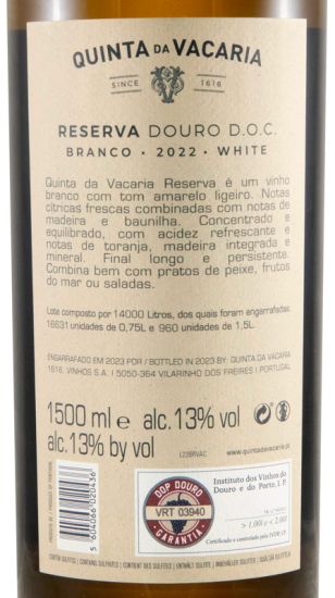 2022 Quinta da Vacaria Reserva branco 1,5L