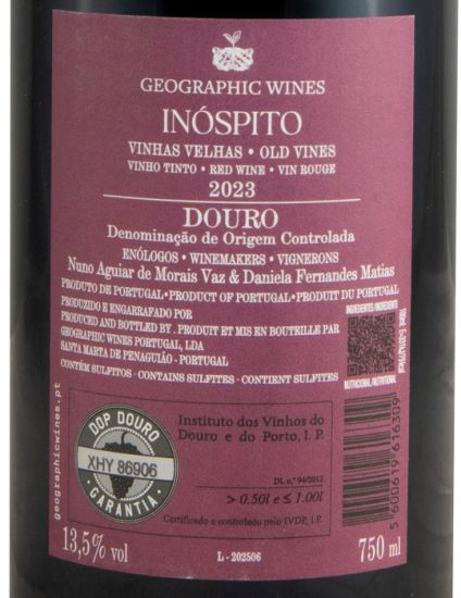 2023 Inóspito Torto Vinhas Velhas red