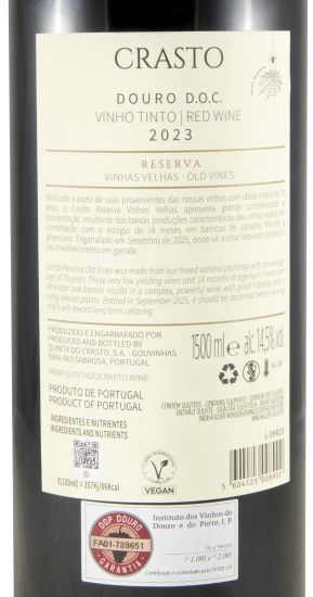 2023 Crasto Vinhas Velhas Reserva tinto 1,5L