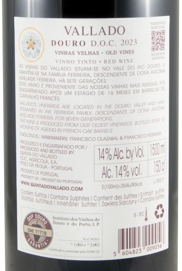 2023 Vallado Vinhas Velhas Reserva tinto 1,5L