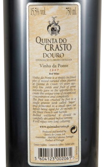 2007 Quinta do Crasto Vinha da Ponte tinto