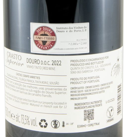 2022 Crasto Superior tinto 1,5L
