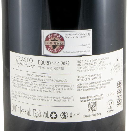 2022 Crasto Superior tinto 3L