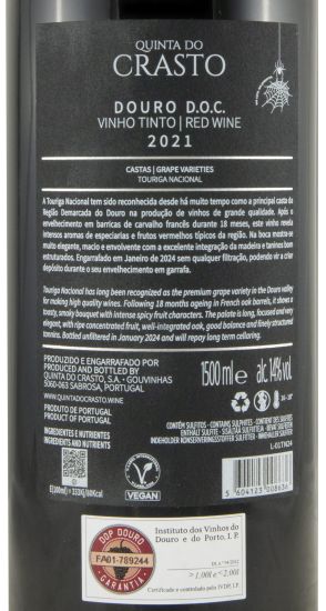 2021 Quinta do Crasto Touriga Nacional red 1.5L