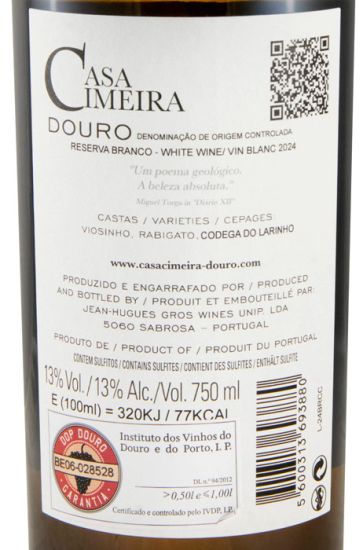 2024 Casa Cimeira Reserva white