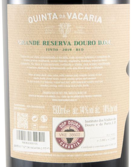 2019 Quinta da Vacaria O Feytor Grande Reserva tinto 1,5L