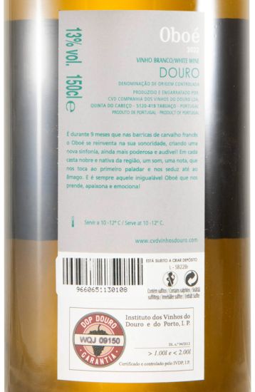 2022 Oboé Som de Barrica branco 1,5L
