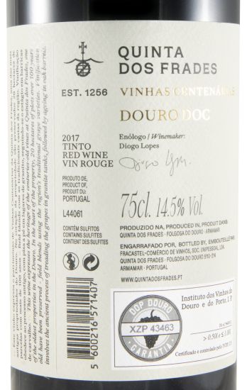 2017 Quinta dos Frades Vinhas Centenárias Grande Reserva red