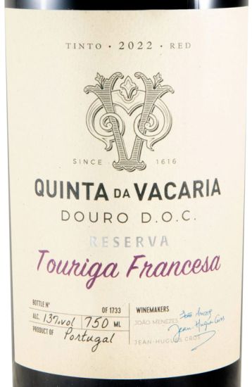2022 Quinta da Vacaria Touriga Francesa tinto