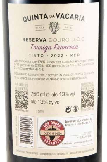 2022 Quinta da Vacaria Touriga Francesa tinto
