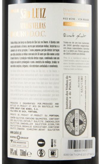 2021 Kopke Quinta de São Luiz Vinhas Velhas Grande Reserva Edição Limitada tinto