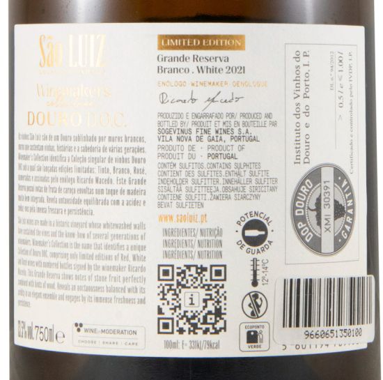 2021 Kopke São Luiz Winemaker's Collection Grande Reserva Limited Edition white