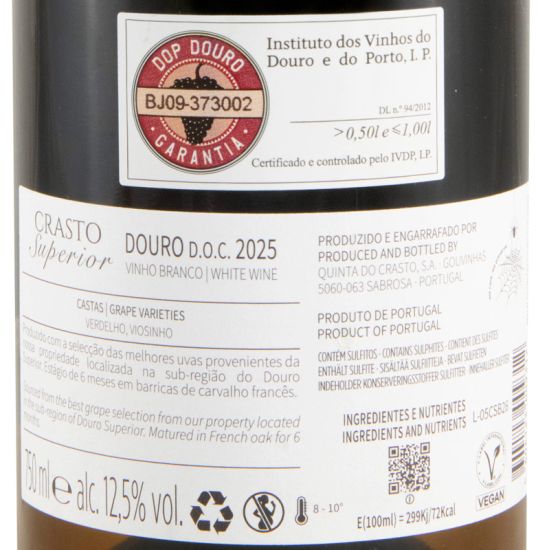 2025 Crasto Superior branco