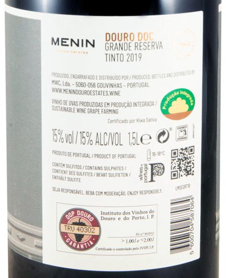 2019 Menin Grande Reserva tinto 1,5L