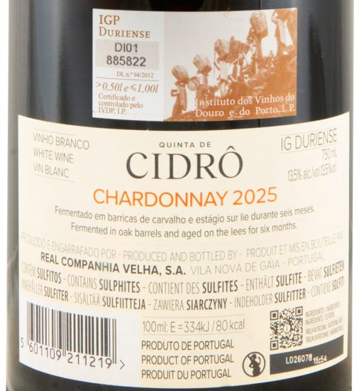 2025 Quinta de Cidrô Chardonnay white