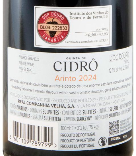 2024 Quinta de Cidrô Arinto white