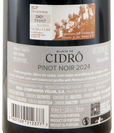 2024 Quinta de Cidrô Pinot Noir red
