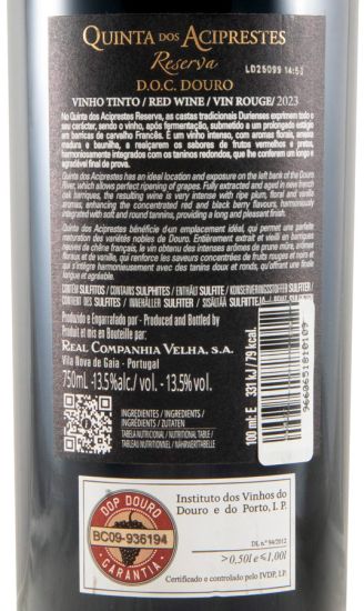 2023 Quinta dos Aciprestes Reserva tinto
