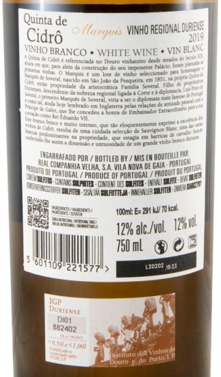 2019 Quinta de Cidrô Marquis white