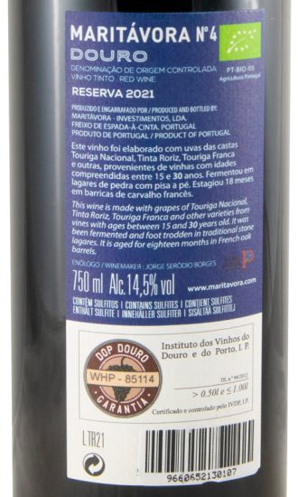 2021 Maritávora N.º 4 Reserva biológico tinto