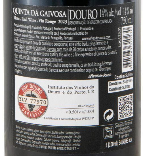 2023 Quinta da Gaivosa red