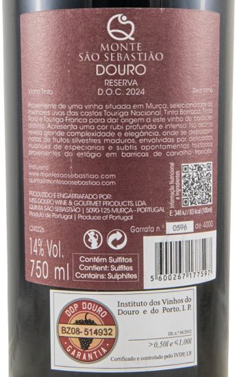 2024 Monte São Sebastião Reserva tinto