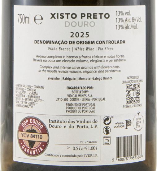 2025 Xisto Preto branco