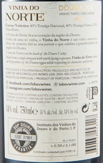 2019 Lobo de Vasconcellos Vinha do Norte red