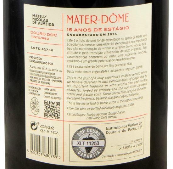 2010 Mater-Dôme tinto 1,5L