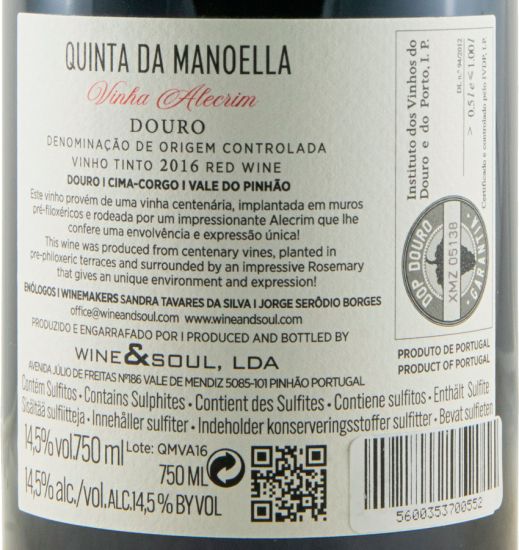 2016 Quinta da Manoella Vinha Alecrim tinto