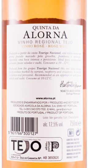 2018 Quinta da Alorna Touriga Nacional rosé