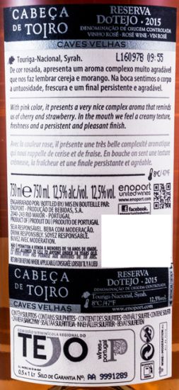 2015 Cabeça de Toiro Reserva rosé