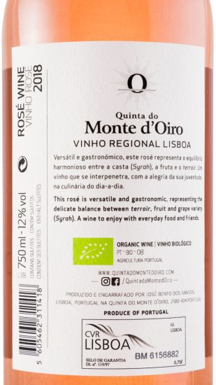2018 Quinta do Monte d'Oiro rosé