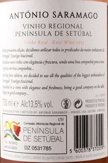 2015 António Saramago rosé