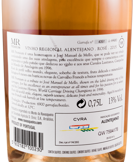 2015 Monte da Ravasqueira MR Premium rosé