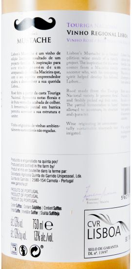 2017 Lisbon's Mustache rosé
