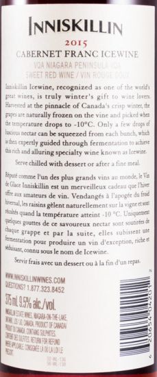 2015 Inniskillin Icewine Cabernet Franc rosé 37,5cl