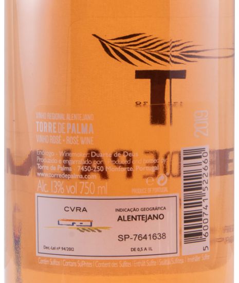 2019 Torre de Palma rosé