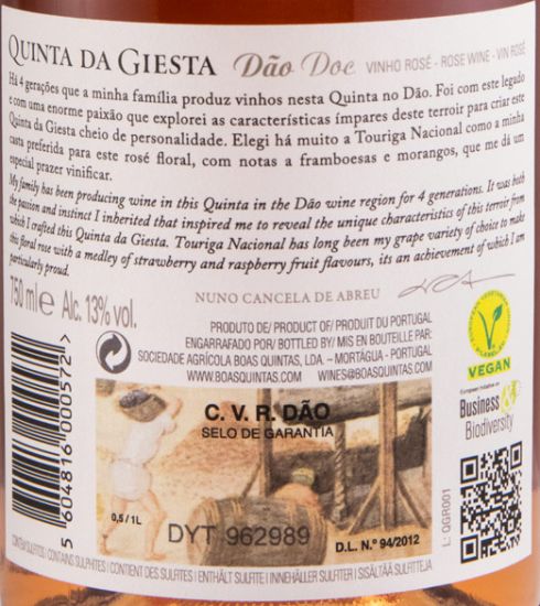 2019 Quinta da Giesta rosé