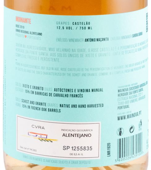 2019 Moinante rosé