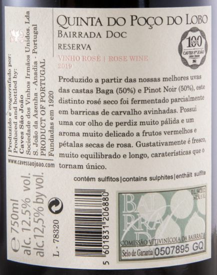 2019 Quinta do Poço do Lobo Reserva rosé