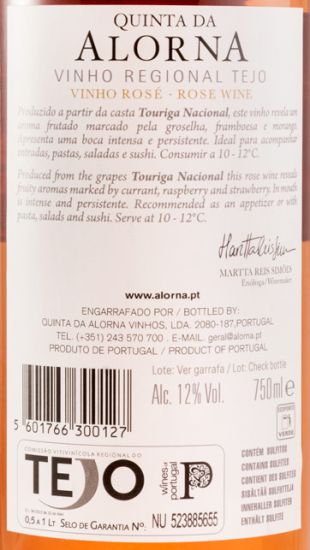 2019 Quinta da Alorna Touriga Nacional rosé