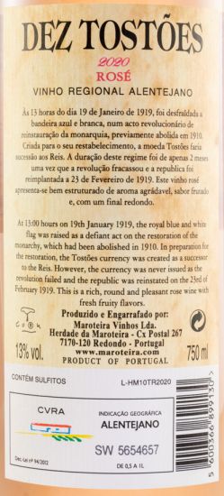 2020 Herdade da Maroteira Dez Tostões rosé
