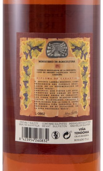 2011 López de Heredia Viña Tondonia Gran Reserva Rioja rosé