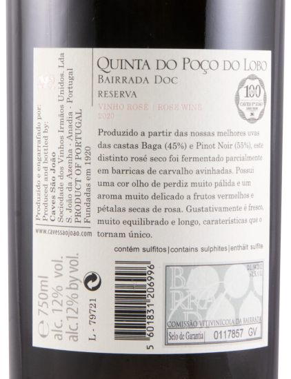 2020 Quinta do Poço do Lobo Reserva rosé