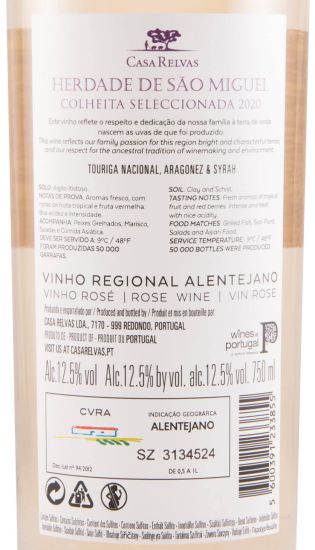 2020 Herdade de São Miguel Colheita Seleccionada rosé