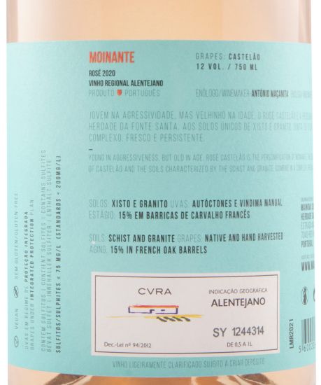 2020 Moinante rosé