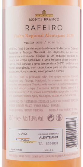 2020 Herdade do Monte Branco Rafeiro rosé